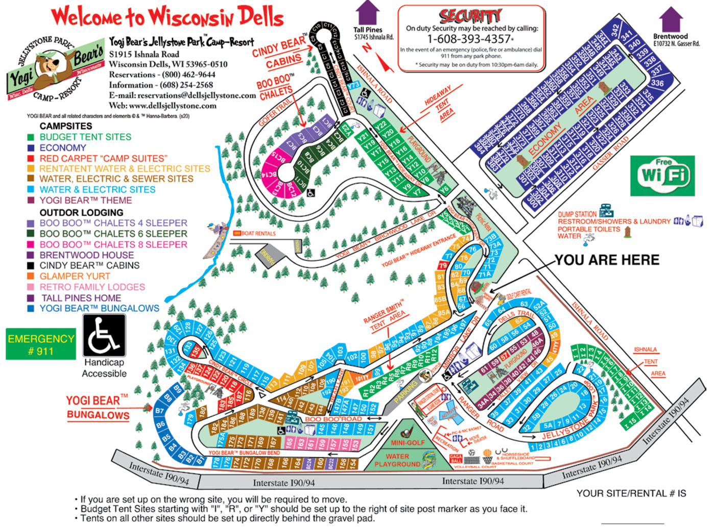 Click here to see larger Resort Map